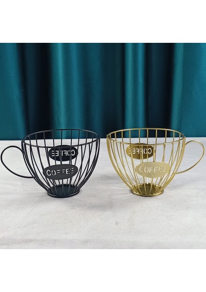 Siyah Stil Kahve Meyve Kapsül Depolama Sepeti Pod Tutucu ve Organizatör Kupa Kahve ve Espresso Pod Tutucu Ev Mutfak Dekoru (Yurt Dışından) modelleri