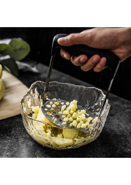 Siyah Stil 1 Paslanmaz Çelik Sarımsak Presi Manuel Mutfak Aletleri Patates Püresi Tatlı Patates Ezici (Yurt Dışından) fiyatları