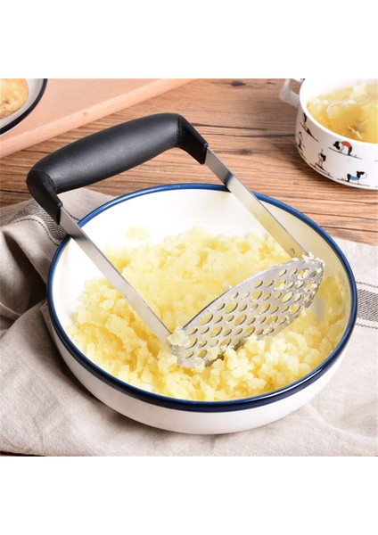 Siyah Stil 1 Paslanmaz Çelik Sarımsak Presi Manuel Mutfak Aletleri Patates Püresi Tatlı Patates Ezici (Yurt Dışından) fırsatları