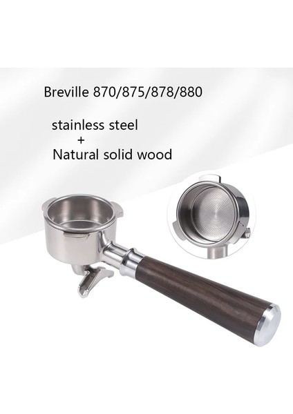 54 Mm-Siyah Stil Breville Filtre Sepeti Değiştirme Espresso Makinesi Aksesuarı Için 54MM Kahve Portafiltresi (Yurt Dışından) fırsatları