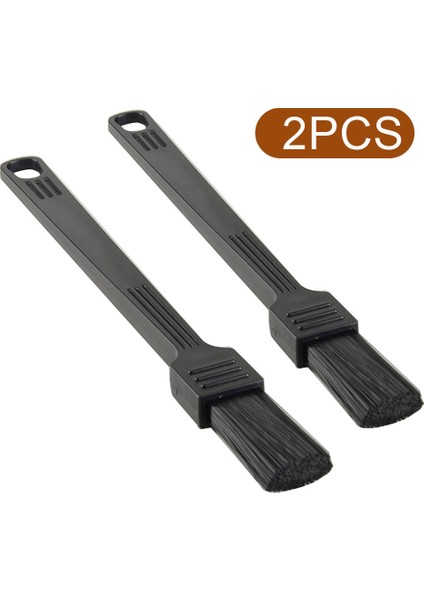 2 Adet Makine Temizleme Siyah Matcha Tozu Mini Barista Ev Mutfak Toz Alma Aracı Kahve Değirmeni Fırça Tahıl Ergonomik (Yurt Dışından)