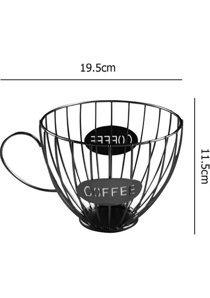 No.8 Stili Kahve Kapsülü Evrensel Depolama Sepeti Yaratıcı Kahve Fincanı Meyve Kahve Pod Organizatör Tutucu Ev Cafe Otel Süsleme Için (Yurt Dışından)
