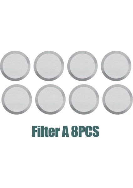 8pcs Stilini Filtrele 8 Adet 61 mm Kahve Metal Filtre Yeniden Kullanılabilir Paslanmaz Çelik Filtre Örgü Aeropress Kahve Makinesi 61 mm Mutfak Aksesuarları (Yurt Dışından)