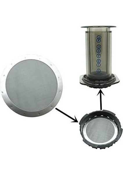 8pcs Stilini Filtrele 8 Adet 61 mm Kahve Metal Filtre Yeniden Kullanılabilir Paslanmaz Çelik Filtre Örgü Aeropress Kahve Makinesi 61 mm Mutfak Aksesuarları (Yurt Dışından) modelleri