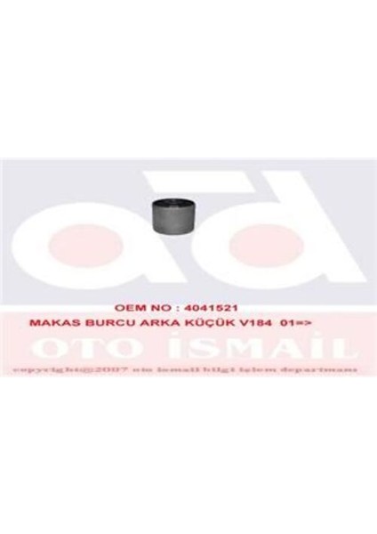 2000 Arka Makas Burcu (Küçük) Transit V184 2.4tdcı 00-06 V347 2.2tdcı 2.4tdcı 140PS 145PS 06- YC155781AC