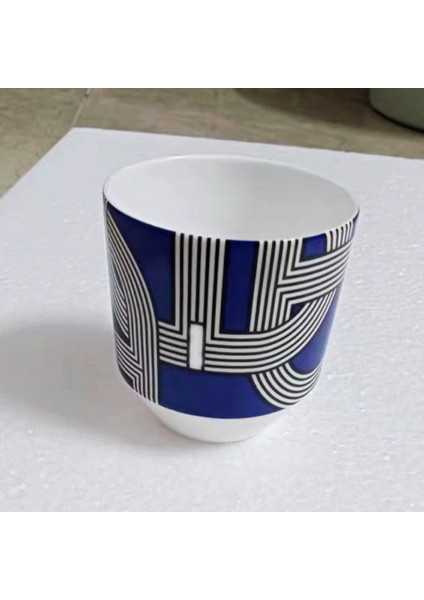 Haki Tarzı Yaratıcı Gökkuşağı Pist Sofra Seti Kemik Çini Tabak ve Kahve Fincanları Seti Öğleden Sonra Üst Düzey Ev Hediyesi (Yurt Dışından)