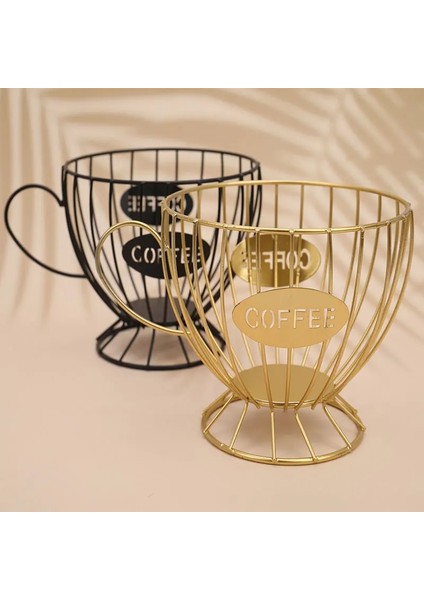 Gd Stili Evrensel Kahve Kapsül Depolama Sepeti Kahve Fincan Sepeti Vintage Kahve Pod Organizatör Tutucu Siyah Ev Cafe Otel Için (Yurt Dışından) fiyatları