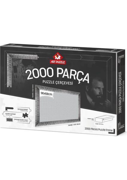 Gümüş 2000 Parça Demonte Puzzle Çerçevesi