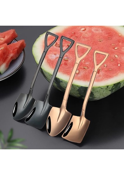 4 Adet Gül Altın Tarzı 4 Adet Paslanmaz Çelik Kürek Kahve Kaşığı Seti Kepçe Kürek Çay Kaşığı Dondurma Tatlı Kaşığı Mutfak Aksesuarları Sofra Takımı (Yurt Dışından) modelleri