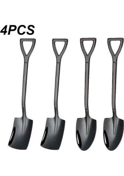 4 Adet Gül Altın Tarzı 4 Adet Paslanmaz Çelik Kürek Kahve Kaşığı Seti Kepçe Kürek Çay Kaşığı Dondurma Tatlı Kaşığı Mutfak Aksesuarları Sofra Takımı (Yurt Dışından) indirimleri