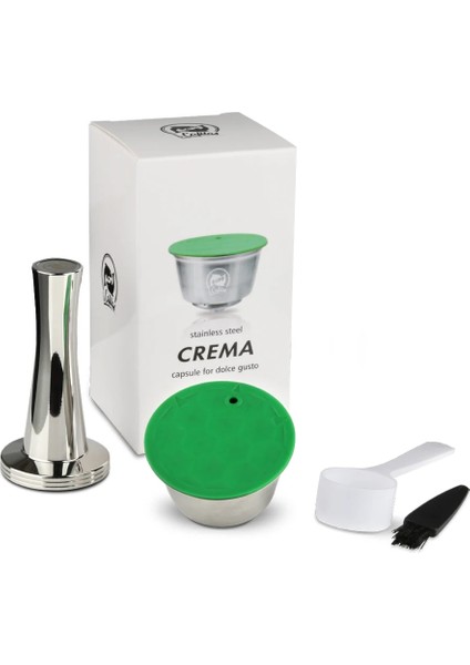 Gümüş Tarzı Icafilasstainless Metal Dolce Gusto Kapsül Için Rusable Fit Nescafe ile Filte Zaman Kahve Zemin Tamper Kahve Kaşığı (Yurt Dışından)