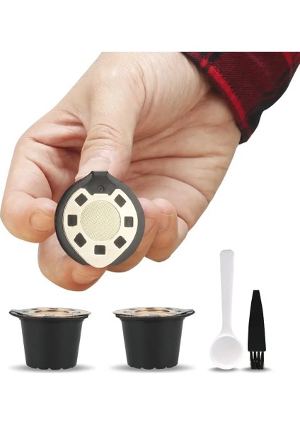 Ordu Yeşili Tarzı Icafilas Yeniden Doldurulabilir Nespresso Kahve Kapsülü Plastik Filtre Pod Doğum Günü Hediyesi ile 20ML Filtreler Mutfak Yemek Barı (Yurt Dışından)