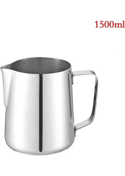 1500ML Stili Paslanmaz Çelik Süt Sürahisi Espresso Fincanları Sanat Fincan Aracı Barista El Sanatları Kahve Moka Cappuccino Latte Süt Köpürtme Sürahi Sürahi (Yurt Dışından)