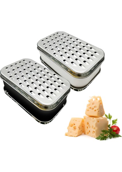 Siyah Stil Peynir Rende Taşınabilir Parçalayıcı Zencefil Sarımsak Konteyner Kapaklı Meyve Sebze Ev Mutfak Aracı Kıyıcı Paslanmaz Çelik (Yurt Dışından) fırsatları