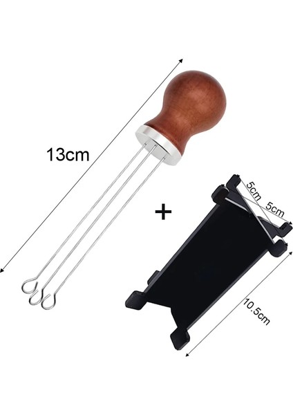 Hm Iğne 2 Stili Kahve Sabotaj Kahve Sabotaj Düzleştirici Alet Iğne Tipi Kahve Tozu Dağıtıcı Alüminyum Saplı Iğne (Yurt Dışından)