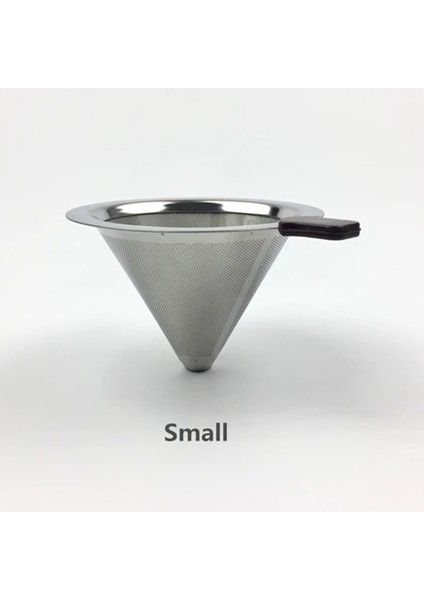 Küçük F-401 Stili Yeniden Kullanılabilir Kahve Filtresi Paslanmaz Çelik Tutucu Metal Örgü Huni Sepetleri Drif Kahve Filtreleri Dripper V60 Damla Kahve Filtre Fincan (Yurt Dışından)