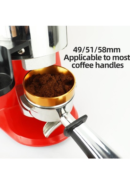 Kırmızı 58MM Tarzı Profesyonel Espresso Kahve Dozaj Halkası mm Doz Huni Alüminyum Kahve Malzemeleri Bira Kase Kahve Tozu Için Parçaları (Yurt Dışından)