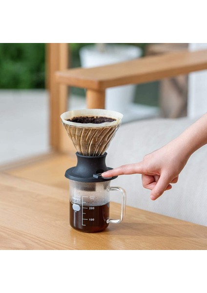 No.2 Tarzı Kahve Akıllı Damlatıcı Seti Filtreler Kahve Makinesi Üzerine Dökün V60 Konik Daldırma El Yapımı Yeniden Kullanılabilir Cam Kahve Damla Filtreli Fincan (Yurt Dışından)