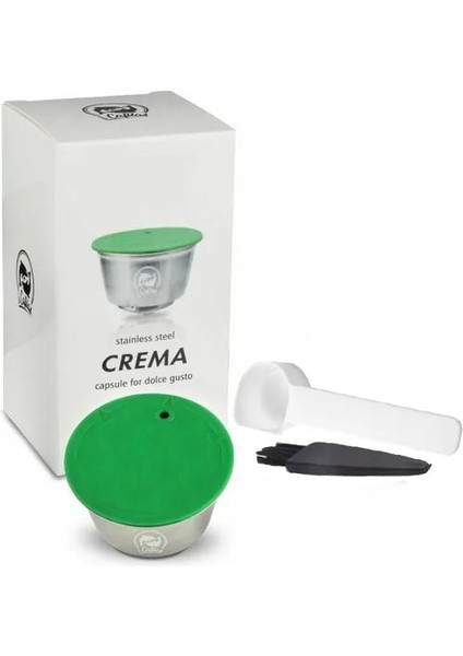 Açık Yeşil Tarzı Icafilas Yeniden Doldurulabilir Nescafe Için Dolce Gusto Kapsül Kahve Kapaklı Kapsül Paslanmaz Metal Filtreler Bardak Dış Müdahale Kaşığı (Yurt Dışından)