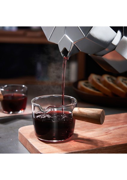 100 ml Tarzı Mini Cam Süt Fincan Küçük Kahve Fincanı Süt Sürahi Kreması Sürahi Ahşap Saplı Espresso Shot Cam Mutfak Sos Fincanı Sos Teknesi (Yurt Dışından) modelleri