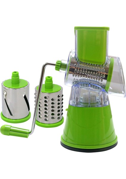 Yeşil Stil Lmetjma Döner Spiralizatör Sebze Dilimleyici Peynir Sebze Rende Parçalayıcı Zu Erişte Makinesi Spagetti Spiralizatör KC0089 (Yurt Dışından)
