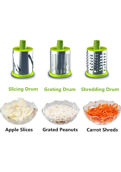 Yeşil Stil Lmetjma Döner Spiralizatör Sebze Dilimleyici Peynir Sebze Rende Parçalayıcı Zu Erişte Makinesi Spagetti Spiralizatör KC0089 (Yurt Dışından) fiyatları