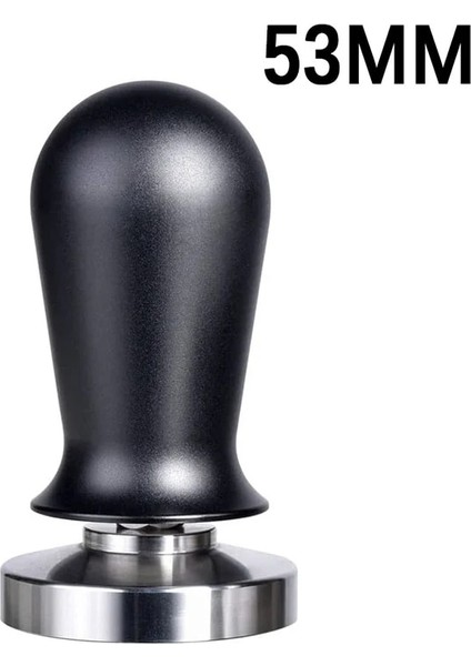 Siyah Dış MÜDAHALE-53MM Stili Kalibre Edilmiş Espresso Kahve Tamper 30LB Yaylı Elastik Kahve Sabotaj Alüminyumahşap Paslanmaz Çelik Kahve Tozu Çekiç (Yurt Dışından)