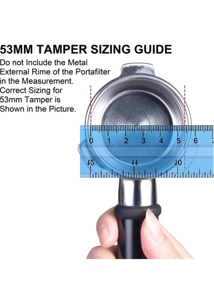 Siyah Dış MÜDAHALE-53MM Stili Kalibre Edilmiş Espresso Kahve Tamper 30LB Yaylı Elastik Kahve Sabotaj Alüminyumahşap Paslanmaz Çelik Kahve Tozu Çekiç (Yurt Dışından)