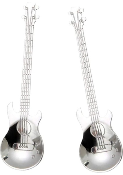 Gümüş Tarzı Gitar Kahve Çay Kaşığı, Paslanmaz Çelik Müzikli Kahve Kaşığı Çay Kaşığı Karıştırma Kaşığı Şeker Kaşığı(Gümüş) (Yurt Dışından) modelleri