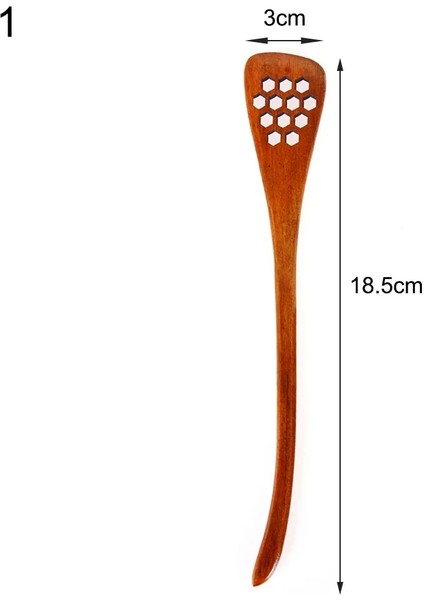 No.1 Tarzı 2 Adetlot Tahta Kaşık Pişirme Bal Sunucu Çay Kahve Karıştırma Kaşık Boya Renk Bal Çay Kaşık Kahve Aksesuarları (Yurt Dışından)