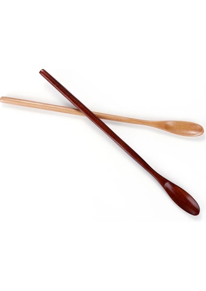 No.1 Tarzı 2 Adetlot Tahta Kaşık Pişirme Bal Sunucu Çay Kahve Karıştırma Kaşık Boya Renk Bal Çay Kaşık Kahve Aksesuarları (Yurt Dışından) fiyatları