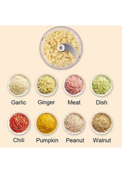 Turuncu Tarzı Mutfak Aksesuarları Alet Elektrikli Sarımsak Ezici Zencefil Somun Kırıcı Et Kıyma Gıda Parçalayıcı Doğrama Sarımsak Araçları Makinesi (Yurt Dışından) modelleri