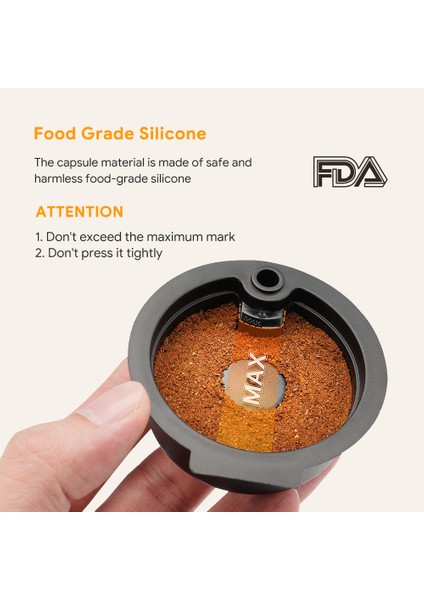 C220ML-TI Stili Icafilas 60 ml ml Yeniden Kullanılabilir Kahve Kapsül Kapsülleri Bosch-S Tassimo Makinesi Doldurulabilir Filtre Makinesi Pod Silikon Kapak (Yurt Dışından)