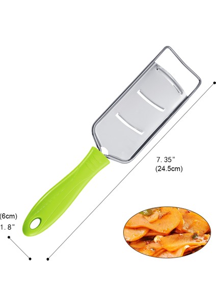 YEŞİL05 Tarzı Paslanmaz Çelik Premium Lemoe Peynir Rendeleri Dilimleyici Zester Tıraş Makinesi Coleslaw Çikolata Için Rende (Yurt Dışından)