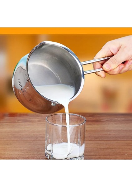 304M Tarzı Mıcck Yapışmaz Tava Sütlü Çikolata Pot Paslanmaz Çelik Köpüren Kahve Sürahi Çekme Çiçek Bardağı Eritilmiş Çikolata Isıtma Tavası Sürahi (Yurt Dışından)