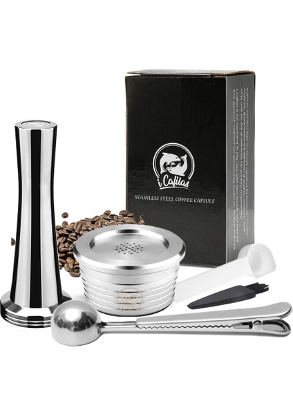 Çikolata Tarzı Icafilas Delta Q NDIQ7323 Için Yeniden Kullanılabilir Kahve Kapsülü Üreticisi Reutilizavel Kahve Filtresi Paslanmaz Çelik Öğütücü ile Yeniden Kullanılabilir Pod (Yurt Dışından) indirimleri