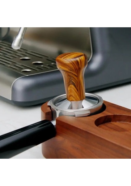 51 mm Tarzı mm Kalibre Edilmiş Basınç Ahşap Kahve Tamper Espresso Elastik Toz Kompakt Paslanmaz Çelik Kahve Tozu Çekiç (Yurt Dışından) indirimleri