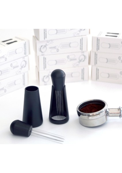 C-Siyah Tarzı Espresso Blender Metal Wdt Aracı Iğne O Sabotaj Kendinden Hizalama Standı Kahve Dağıtıcı Bez Tozu Iğne Stirringtool (Yurt Dışından) modelleri