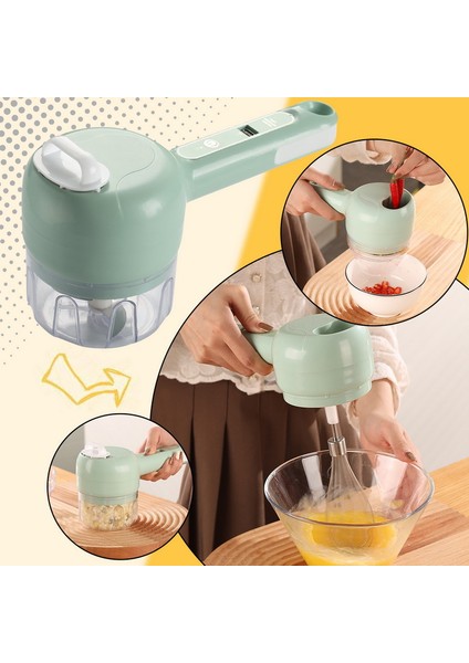 A-Beyaz Tarzı 4in1 Çok Fonksiyonlu Elektrikli Sebze Kesici Dilimleme Sarımsak Çamur Ezici Kıyıcı Kesme Presleme Mikser Mutfak Yiyecek Dilimleyici (Yurt Dışından) modelleri