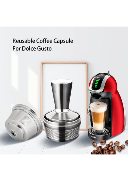 1 Adet Kapsül Tarzı 3 Bölme 1 Tamper Dolce Gusto Yeniden Kullanılabilir Kapsül Doldurulabilir Nescafe Kapsülleri Metal Dolce Gusto Filtre Kapakları Dolce Gusto Yeniden Kullanılabilir (Yurt Dışından) fırsatları