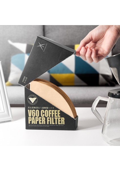50 Adet Tarzı Kahve Filtresi V Şekli Kağıt Koni V60 Damlatıcı Kahve Filtreleri Bardaklar Espresso Kahve Damlama Araçları Kağıt Filtreler (Yurt Dışından) fiyatları