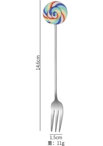 Gümüş Çatal 2 Tarzı Donut Tasarım Paslanmaz Çelik Kahve Kaşığı Meyve Çatalı Karıştırma Süt Çay Kaşığı Tatlı Meyve Kaşığı Mutfak Sofra 12CM (Yurt Dışından)