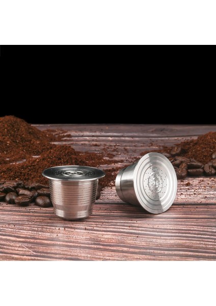 Şerit Capulses Stili Icafilass Paslanmaz Çelik Nespresso Için Yeniden Kullanılabilir Kapsül Presli Kahve Sabotaj Doldurulabilir Oksitlenebilir Kahve Pod Filtreleri (Yurt Dışından) modelleri