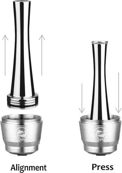 Şerit Capulses Stili Icafilass Paslanmaz Çelik Nespresso Için Yeniden Kullanılabilir Kapsül Presli Kahve Sabotaj Doldurulabilir Oksitlenebilir Kahve Pod Filtreleri (Yurt Dışından) indirimleri