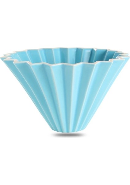 Açık Mavi Stil 1-2kup Seramik Kahve Filtre Fincan Standlı Kahve Makinesi Üzerine Dökün V60 Huni Damlatıcı Kek Filtre Fincan Kahve Aksesuarları (Yurt Dışından)