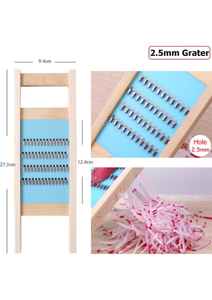 B Tarzı Ahşap Patates Izgara Dilimleyici Sebze Rende Oluklu Net Kıyıcı Kesici Dalga Bıçak Er Salata Mutfak Parçalayıcı Soyucu Ezici (Yurt Dışından)