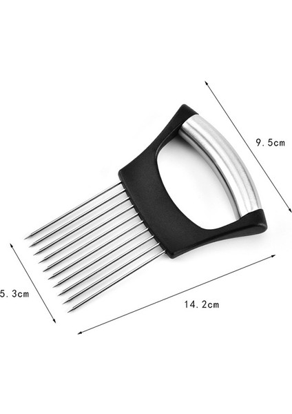Mavi Stil Paslanmaz Çelik Yiyecek Dilimi Yardımcısı Soğan Limon Iğnesi Patates Dilimleri El Sebze Kesme Mutfak Alet Aksesuarları (Yurt Dışından) indirimleri