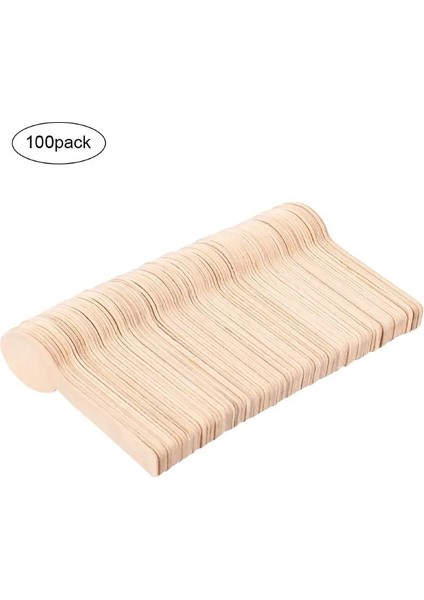 100 Adet Tarzı 100 Adet 100 Adet Tek Kullanımlık Tahta Kaşık Biyobozunur Batı Tatlı Kaşık Mini Kek Dondurma Tahta Kaşık Ev Partisi Için Sofra (Yurt Dışından)