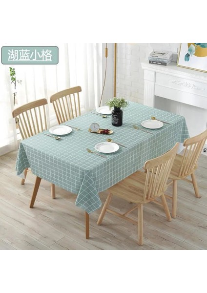 Mavi Stil 90X137CM Dekoratif Masa Örtüsü Kumaş Masa Örtüsü Dikdörtgen Masa Örtüleri Yemek Masa Örtüsü Obrus ​​tafelkleed Şömine Rafı (Yurt Dışından)