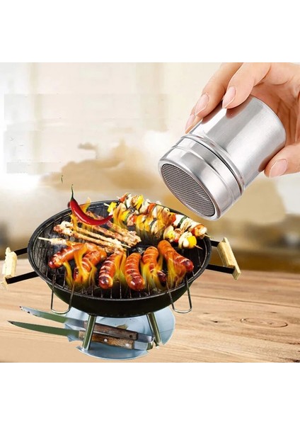 NO.434189 Tarzı 5cm Çap Paslanmaz Çelik Toz Serpme Söndürücüler Tank Gazlı Bez Kova Kakao Tozu Tarçın Tozu Tozlama Kutuları (Yurt Dışından) modelleri